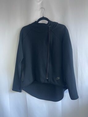 Nike Black Asymmetrical Zip Bomber Jacket
